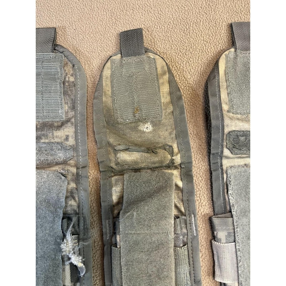 Set of 4 MOLLE Triple Magazine Pouch Dump Pouch Army Digital Camo - Picture 6 of 8
